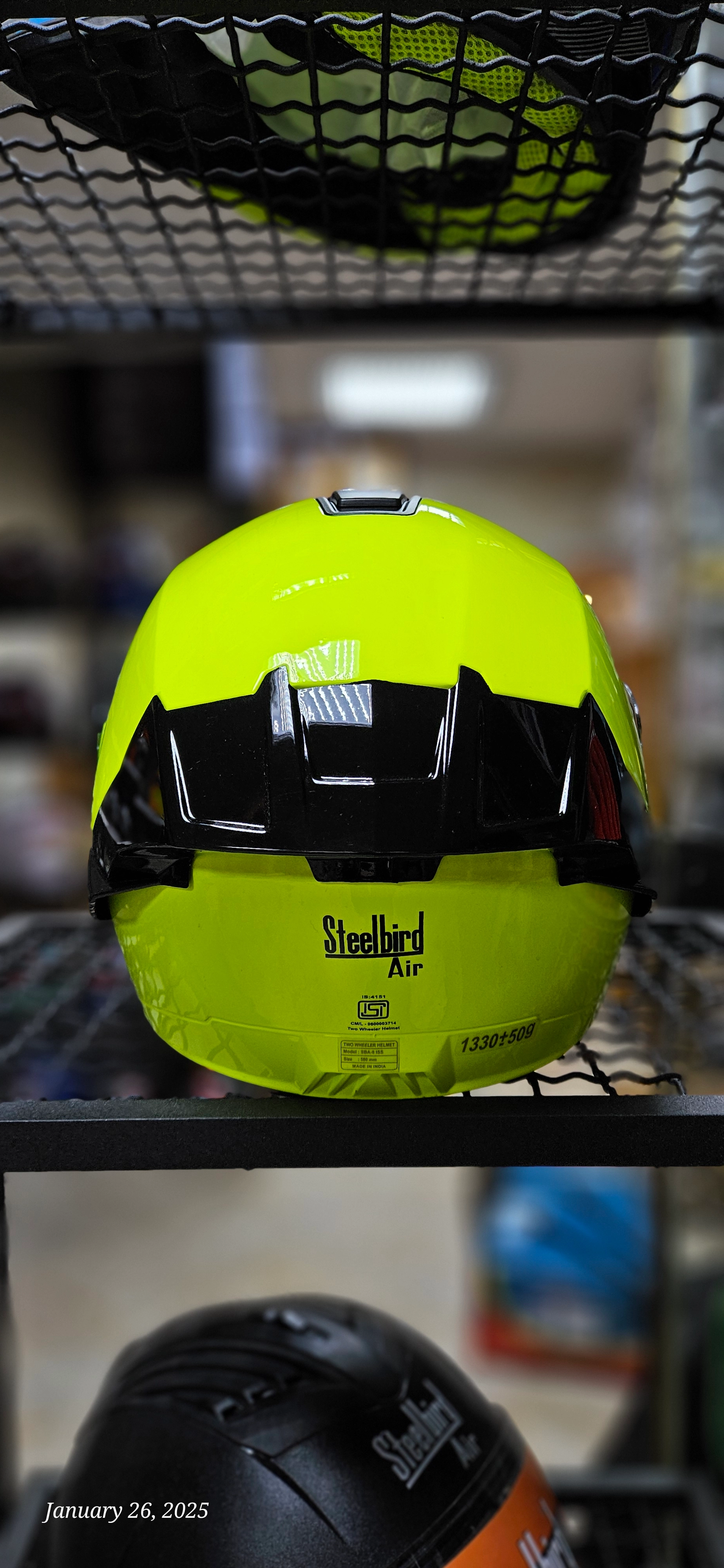کلاه کاسکت فک متحرک فسفری برند استیل برد Steelbird - M