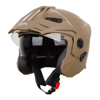 کلاه کاسکت بدون فک SBH-23 برند Steelbird-استیل برد رنگ خاکی