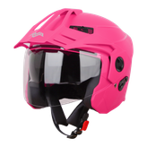 کلاه کاسکت بدون فک SBH-23 برند Steelbird-استیل برد رنگ صورتی مات