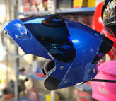 کلاه کاسکت فک متحرک SBA-20 برند Steelbird-استیل برد رنگ آبی براق